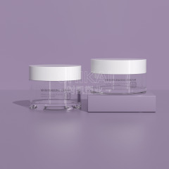 工廠30/50g高透膏霜瓶PS面霜瓶磨砂膏瓶眼霜瓶保濕霜瓶分裝瓶