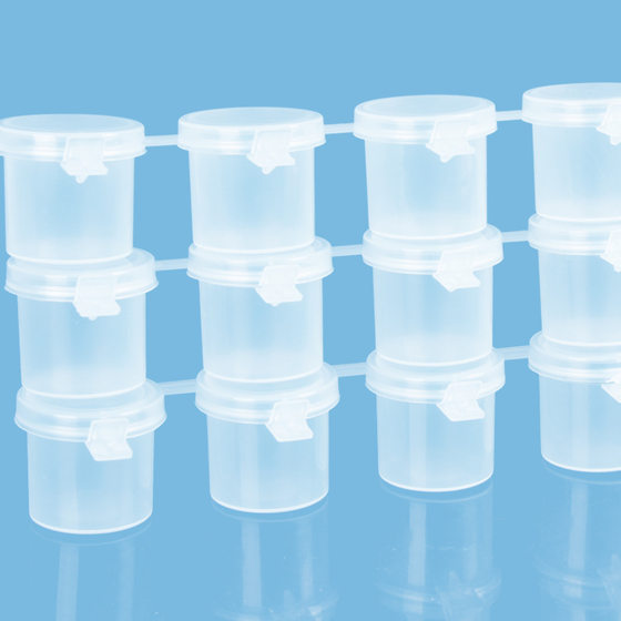 Factory direct 6 conjoined propylene pigment empty box gouache watercolor filling plastic box digital oil paint strip
