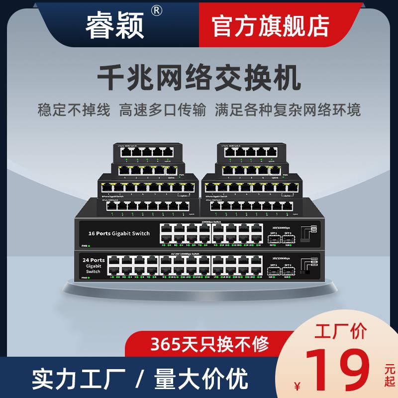 睿颖网路交换机路由器扩展延长线 线乙太网集线 线5口8口16口24口