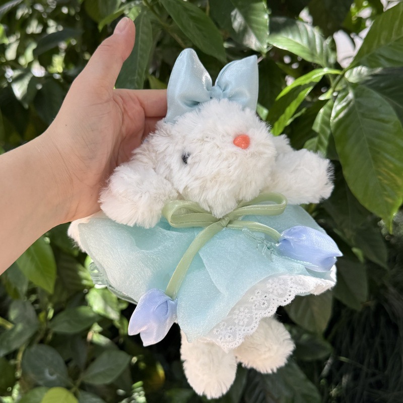 クリエイティブでかわいい垂れ耳ボニーウサギのドレスアップDIY大きなスカート超妖精垂れ耳ウサギのぬいぐるみ吊り下げ装飾品クロスボーダー用|undefined