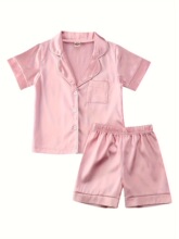 O 45171 Silk Short Sleeve Shorts Pajamas ˿�����˯��