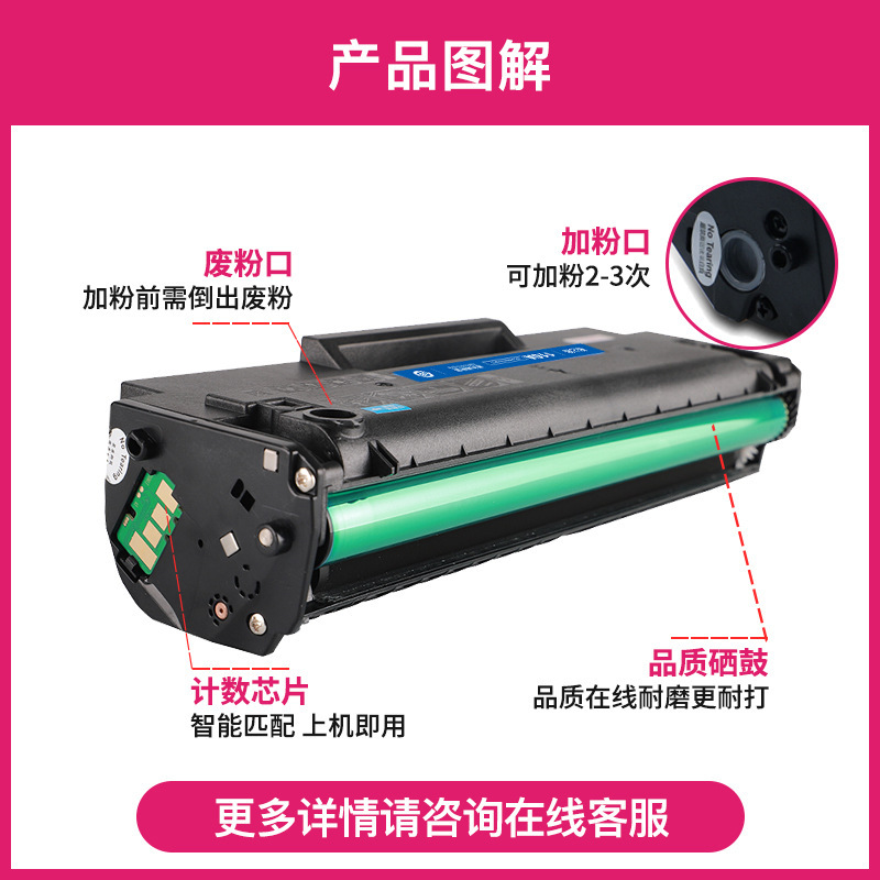 HP 136w tambor de tóner HP 110a 136a 136wm 108a 108w 136nw láser