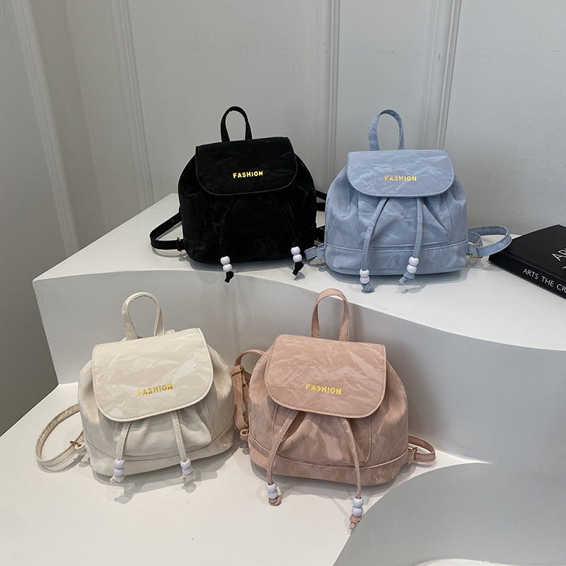 Bolsa de hombro retro estilo académico para mujeres 2024 nuevo estilo coreano simple letras portátiles bolsas de cubo de hombro de moda