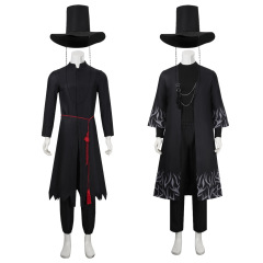 K-POP猎魔女团cosplay沙加男孩男团秦宇cos服贝比黑色打歌服套装