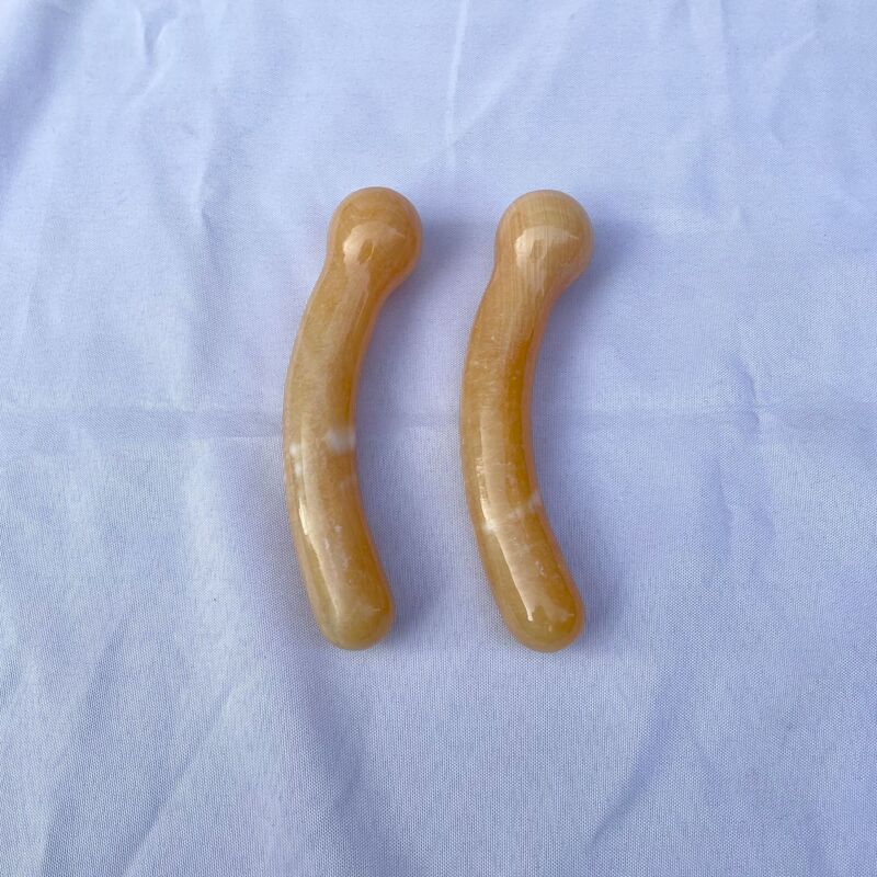 天然晶洞石水晶按摩棒摆件 图 5