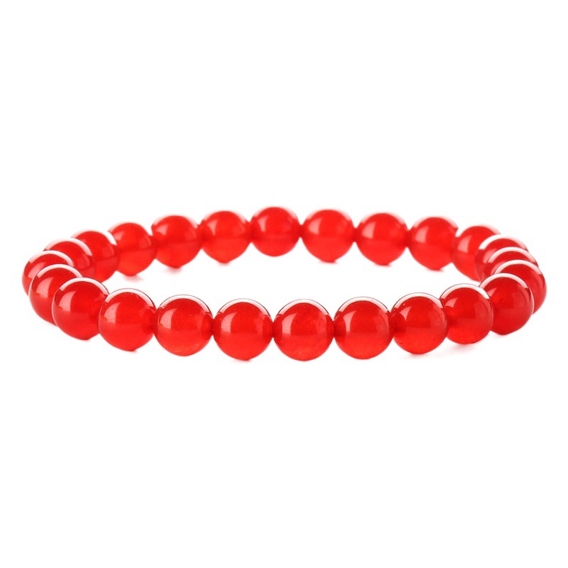 Directo de fábrica de piedra natural turquesa ágata pulsera de cuentas pulsera de piedra esmerilada volcánica pulsera de acabado multi-color