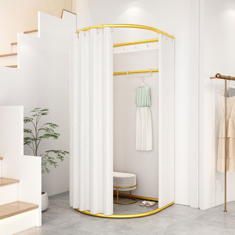 Cortina de vestuario portátil plegable simple para vestuario de vestuario móvil temporal del centro comercial