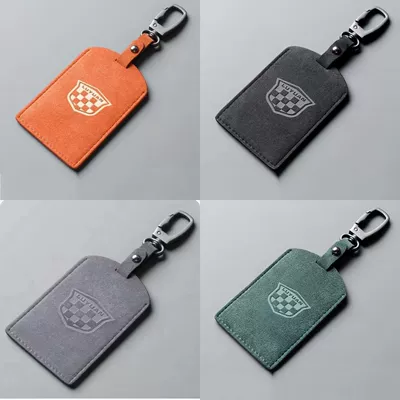 Cover, High-End Minimalist Card, Car key bag - dark-green-green-source-small-card-metal-square-buckle