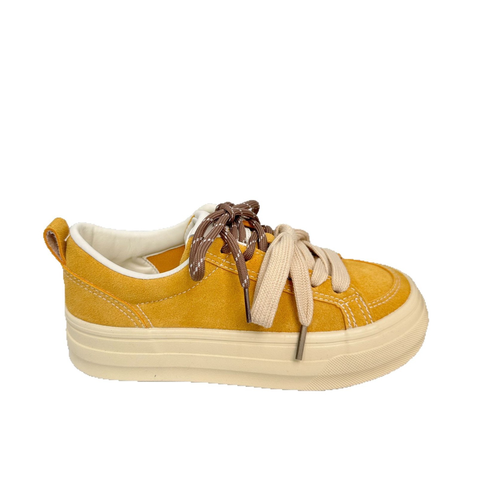 Yuanbo retro té con leche zapatos de lona niñas 2025 primavera y otoño suela gruesa japonesa negra marea nacional zapatos de suela blanda en nombre del cabello