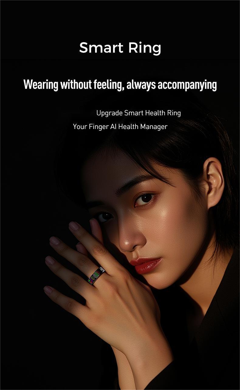 Smarter Wearable Ring Mit Herzfrequenz- Und Blutsauerstoffmessung_voghion.com