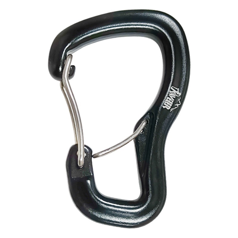 Al aire libre hamaca colgante hebilla doble puerta multifuncional aleación de aluminio escalada colgante hebilla camping hamaca colgante rápido