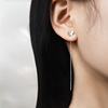 Design earrings, universal fashionable accessory, Japanese and Korean, simple and elegant design