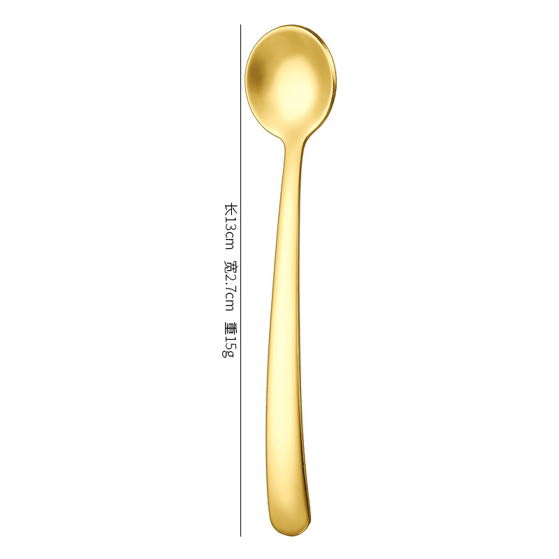 대형 양념숟가락(금색) 곡선형 투척 품질