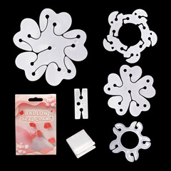 Latex balloon plum blossom shape sealing clip plastic H-shaped clip V-shaped clip wedding bedroom decoration arrangement balloon accessories
