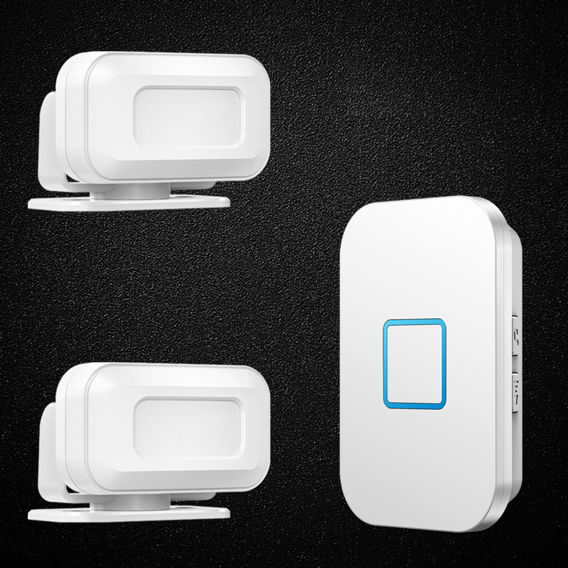 店铺门口欢迎光临感应器店铺进门语音提示迎宾超市分体门铃商用