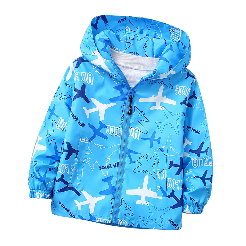 2023 Children's New Coat Boys and Girls Spring and Autumn Outdoor Rush Clothes Children's Cartoon Jacket Children's Top