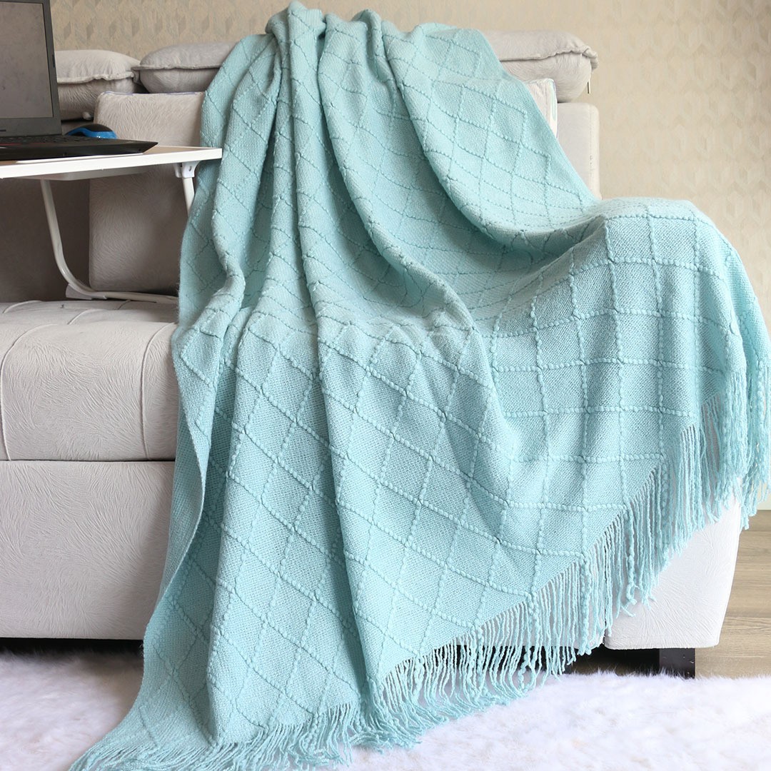 Mantras de diamante de lujo ligero simple invierno grueso cuatro estaciones mantas de oficina general siesta mantas mantas sofá mantas