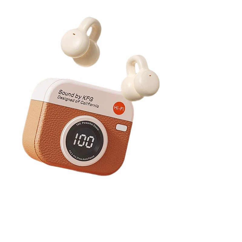 Bluetooth-гарнитура KFG Q87 с клипсой, Bluetooth 5.4, ретро-дизайн и сверхдолгим временем работы