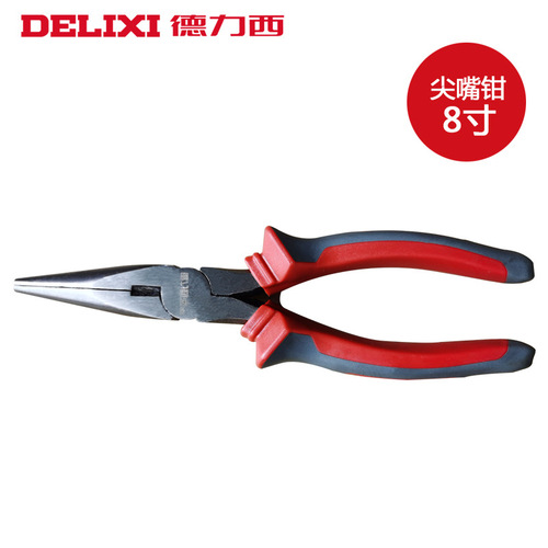 Delixi needle nose pliers 6 inches 8 inches needle nose pliers multifunctional hand tools electrician needle pliers