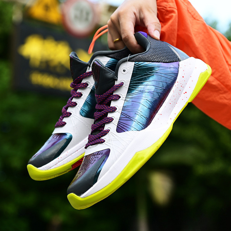 Kobe Bryant 5Th Generation Basketball Shoes Men's Bruce Lee Black and White Clown American Team Draft Day Zk6 Women's Green Hornet Wear-Resistant Practical