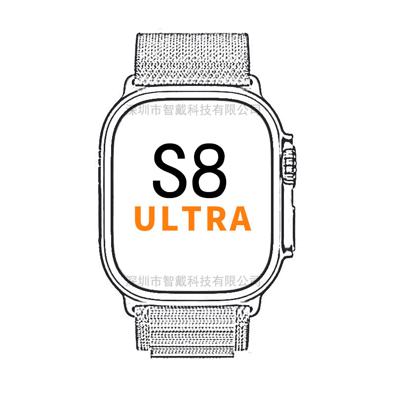 爆款smartwatch手表智能NFC蓝牙通话s7运动心率ultra手表华强北s8详情5