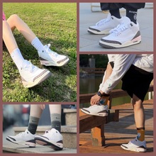 莆田公司级乔3代 AJ3樱花白棕粉男女运动休闲鞋诚招代理一件代发