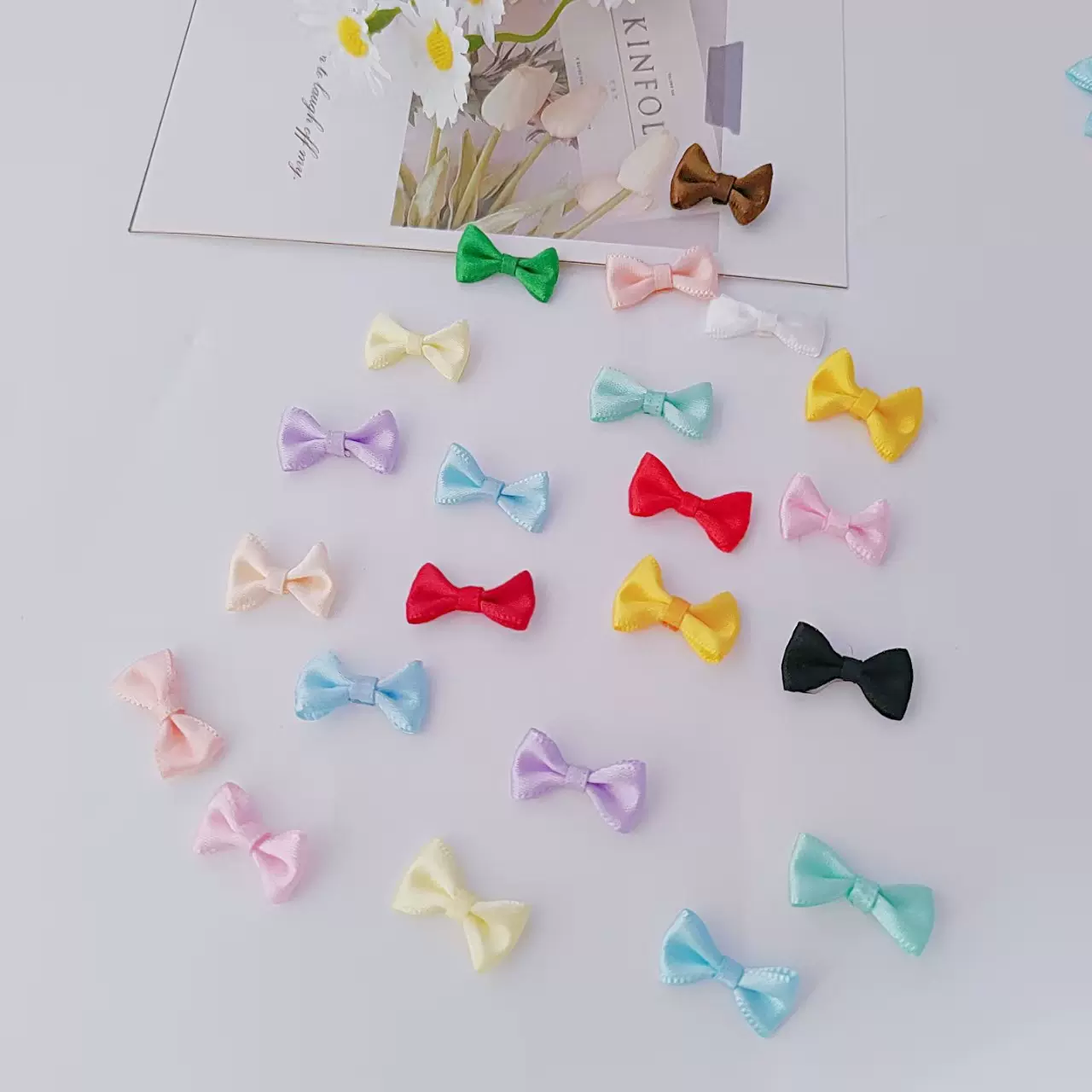 1.2*2.2cm迷你小号包腰蝴蝶结 织带蝴蝶结内衣内裤装饰领结服装辅