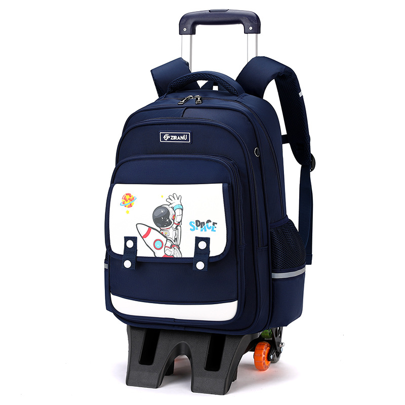 Mochila de pescado natural para niños, escolares de primaria para niños, 1 - 3 - 6 grados, caja de tracción, mochila de niños, escaleras impermeables