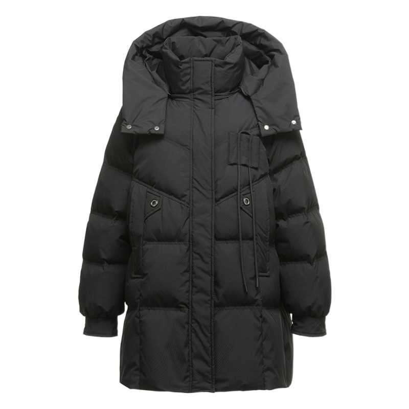 2024 new chubby girl plus size women's clothing plus fertilizer to increase the thickness of 90% white duck down long down jacket coat D200