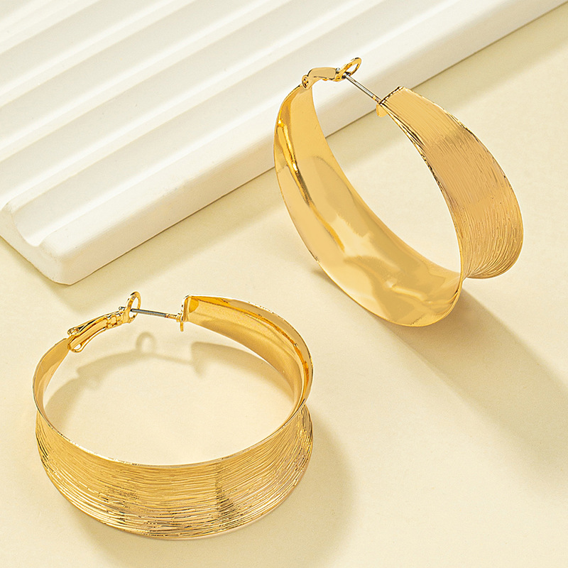 Retro Geometric Metal Plating Earrings