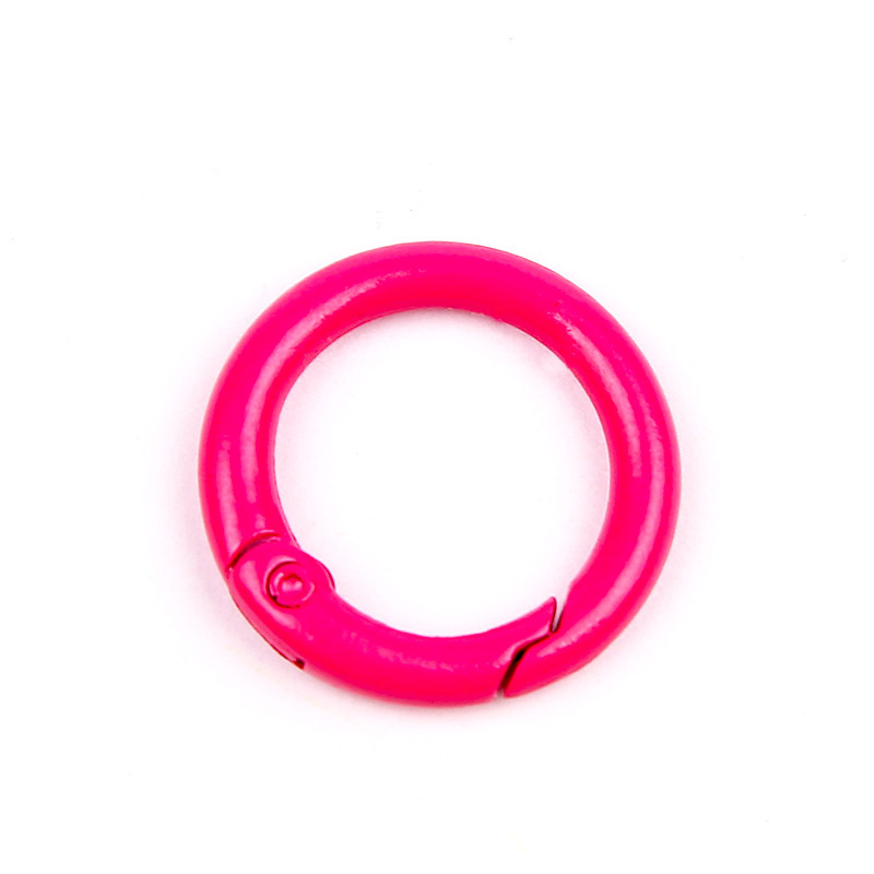 Stock 23mm 5 puntos bobina de aleación de zinc color buckle abierto anillo bolsas accesorios de hardware joyería colgar