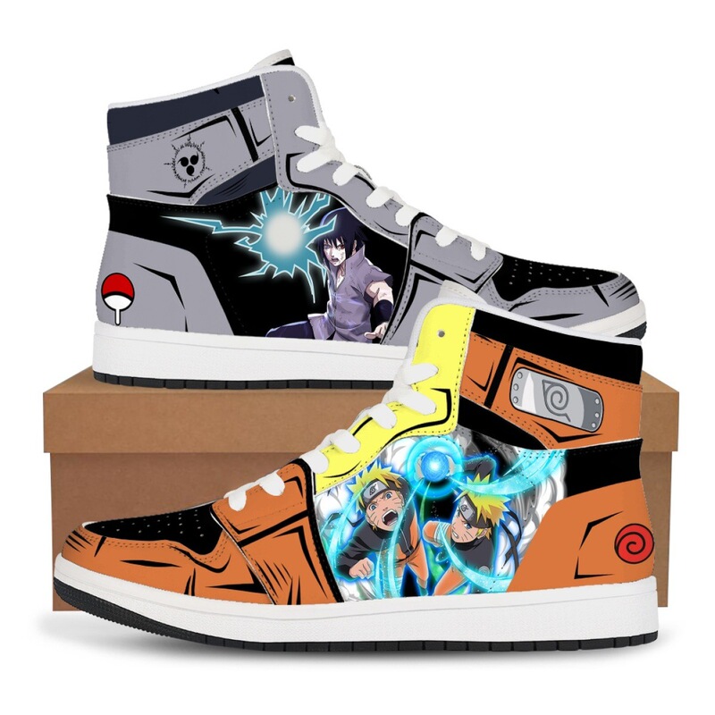 New cross-border men's and women's mandarin duck design sneaker custom Naruto peripheral animation shoes a minimum order