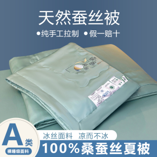 Summer Machine Washable Thin Tencel Air-Conditioned Quilt Core Mulberry Silk Quilt Skin-Friendly Ice Silk Summer Cool Quilt Summer Quilt