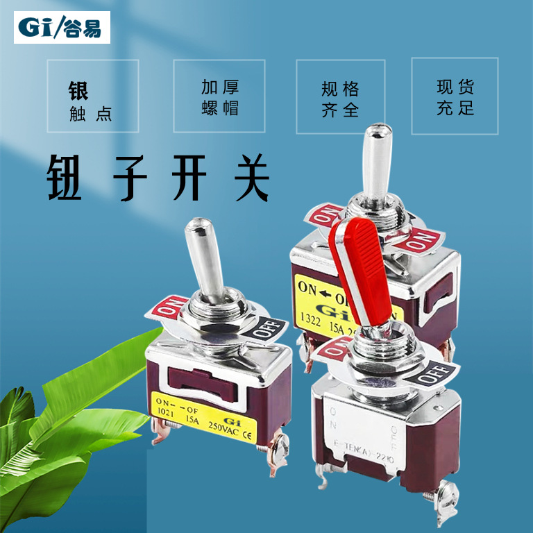 钮子开关E-TEN1322/1321/1021/1121/1122/1221拨动开关 摇臂开关