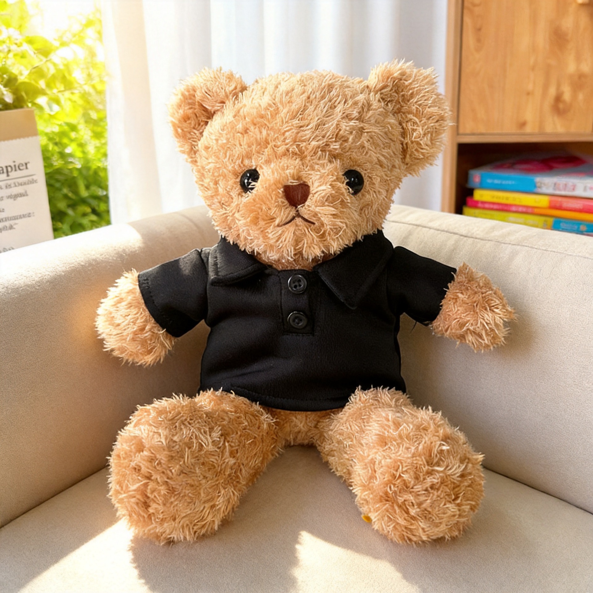 POLO oso de baño negro
