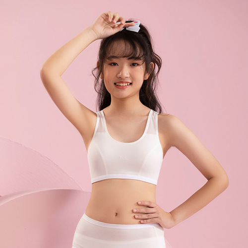 Omefen's new girls' developmental sports bra for middle and high school students, thin vest bra, women's tube top and chest wrap