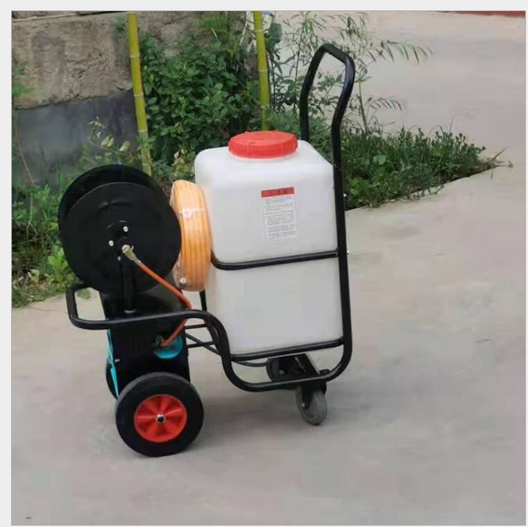 福建养殖农用电动高压喷雾机手推式推车打药机消毒机 汽油机喷雾
