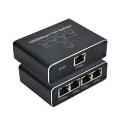 RJ45ギガビットネットワーク分配器ネットワークケーブル1分4ブロードバンドネットワークルート一分二分線器アダプタ