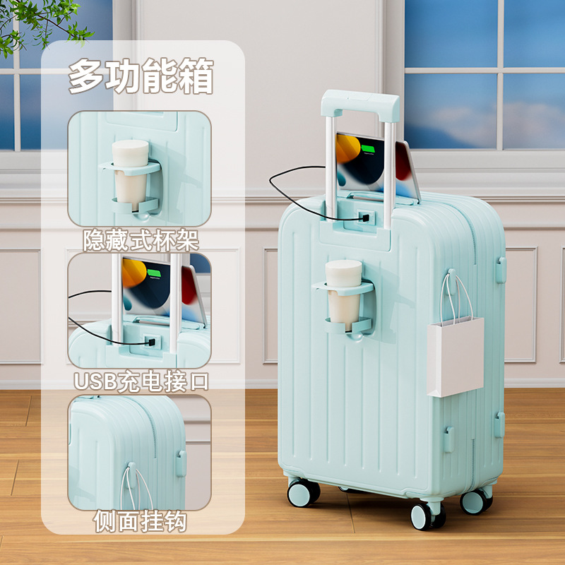 (Ventas directas de fábrica) Maleta de gran capacidad Maleta para mujer Caja de contraseña de rueda universal para estudiantes robusta y duradera para hombres