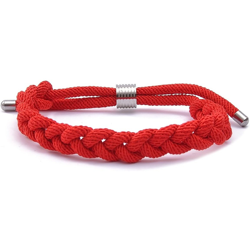 Aliexpress Cross-Border Hot-Selling New Product Single-Color Fan Shoelace Handmade Woven Bracelet Laser Polyester Wholesale Hand Rope Red Rope Aliexpress Cross-Border Hot-Selling New Product Single-Color Fan Shoelace Handmade Woven Bracelet Laser Polyester Wholesale Hand Rope Red Rope