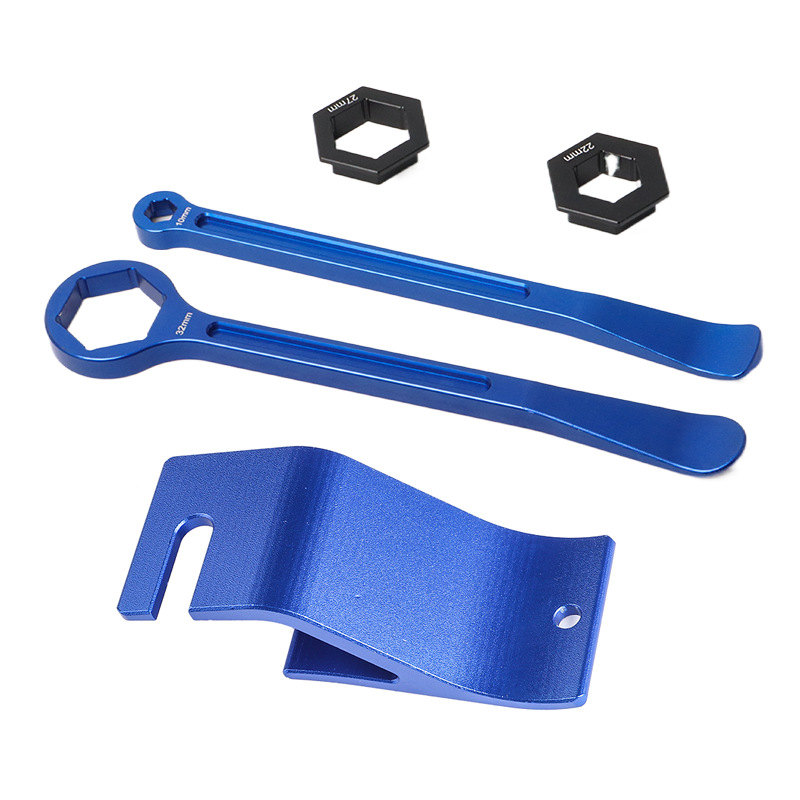 Off-Road Motorcycle Tire Repair Accessories Cnc Tire Removal Tool Hexagonal Wheel Axle Wrench Tire Removal Pry Bar