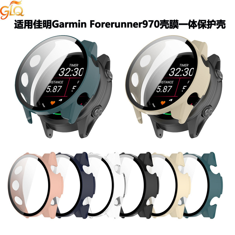 Suitable for Garmin Forerunner 970 protective case, Garmin F970 watch case and screen protector integrated protective cover Suitable for Garmin Forerunner 970 protective case, Garmin F970 watch case and screen protector integrated protective cover