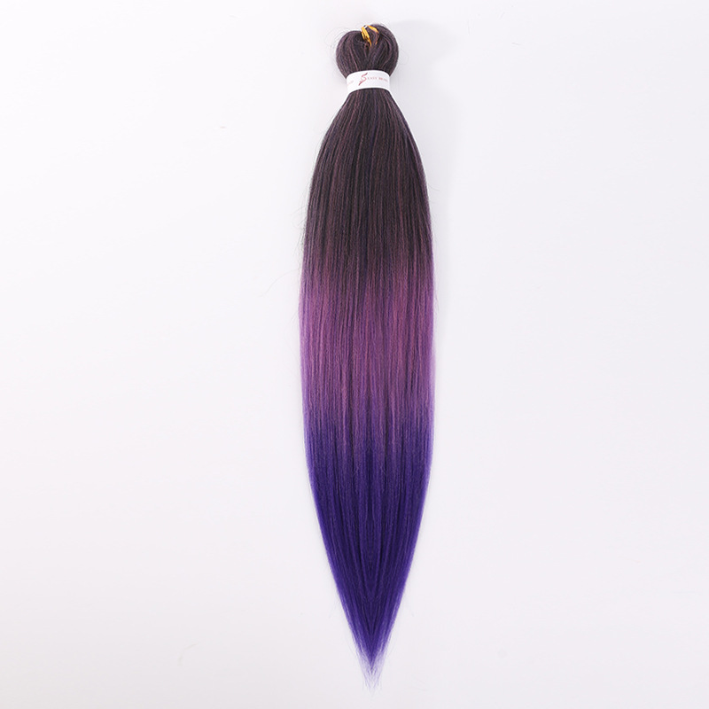 Trenzas grandes Ez, paquete de dos, flequillo exótico y moderno, cabello rizado de estilo exótico, peluca con flequillo completo