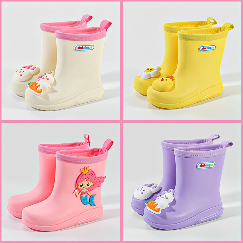 Star Foot новые объемные Мультяшные детские сапоги резиновые сапоги в ассортименте поколение