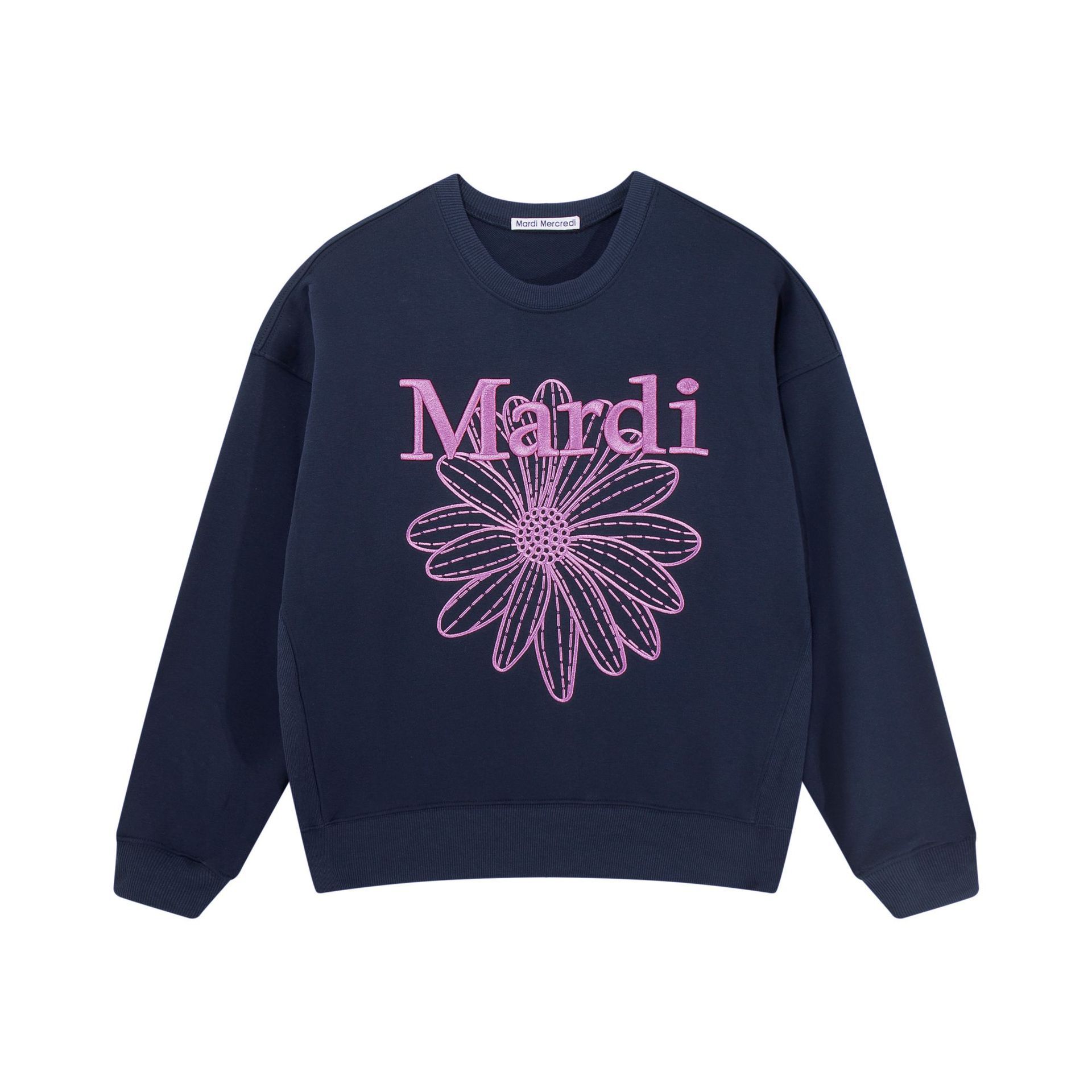 Embroidered navy/purple / One size fits all