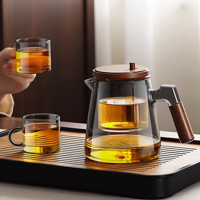 高ホウ素のケイ素の漂っているティーポットの家庭用の工夫の茶器のお茶は分離して花のティーポットを濾過します。|undefined