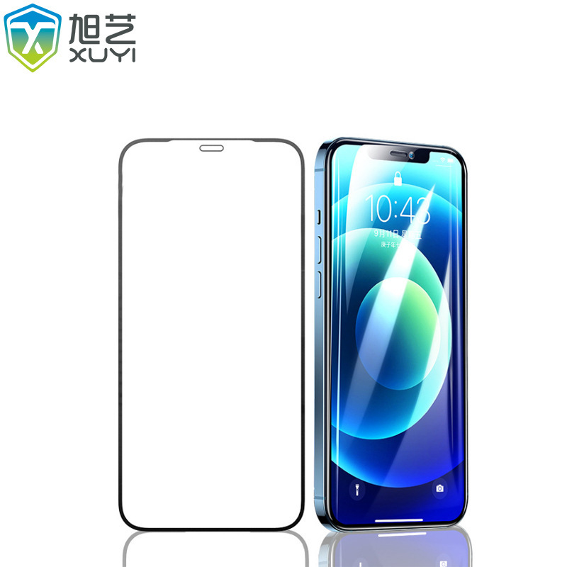 For Apple 13 Film 12Pro Full Screen Coverage max Screen Printing mini HD iPhone 11 Mobile Phone Tempered Film