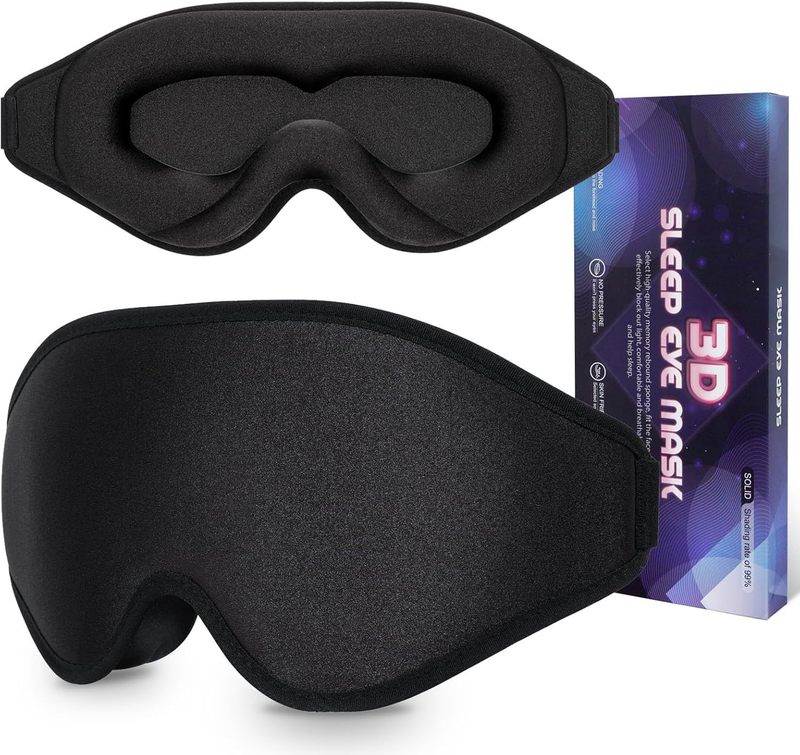 跨境Sleeping EyeMask3D立体遮光睡眠眼罩缓解眼疲劳出差旅行午休|undefined