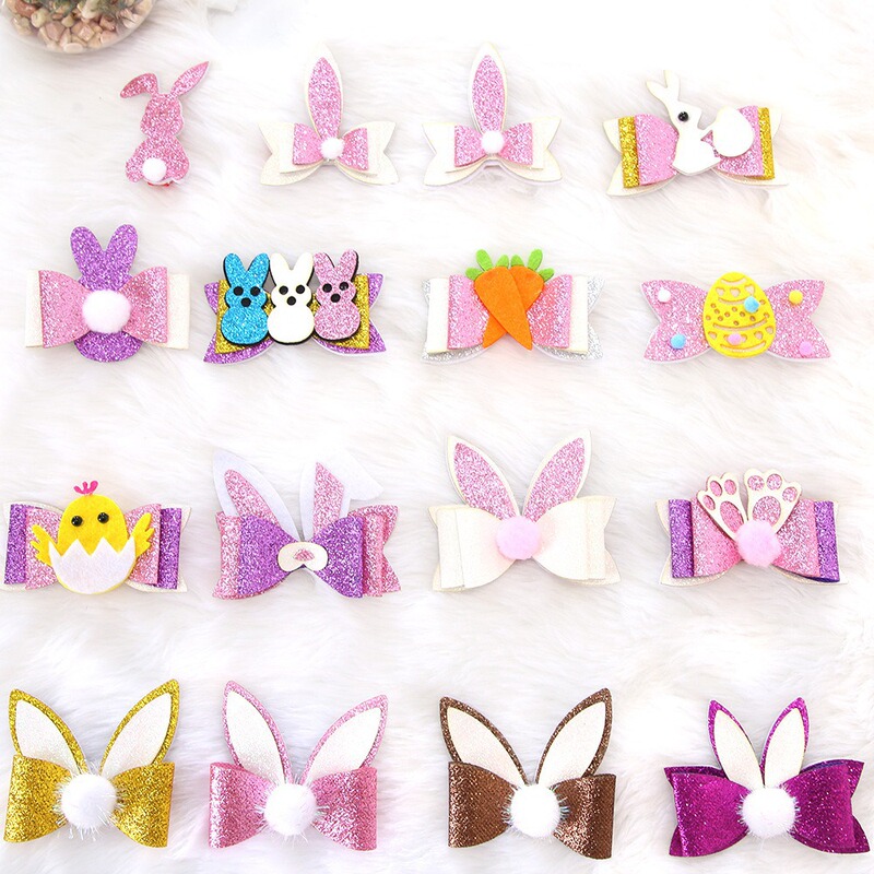Easter Decorations Hair Clips Hair Accessories Holiday Party Dress-Up Photo Props Bunny Egg Bowknot Duckbill Clip Easter Decorations Hair Clips Hair Accessories Holiday Party Dress-Up Photo Props Bunny Egg Bowknot Duckbill Clip