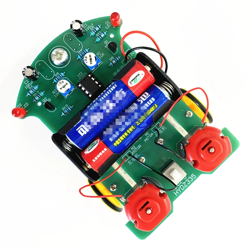 D2-5 Intelligent tracking small car kit sensing line experimental teaching production training training welding DIY bulk part